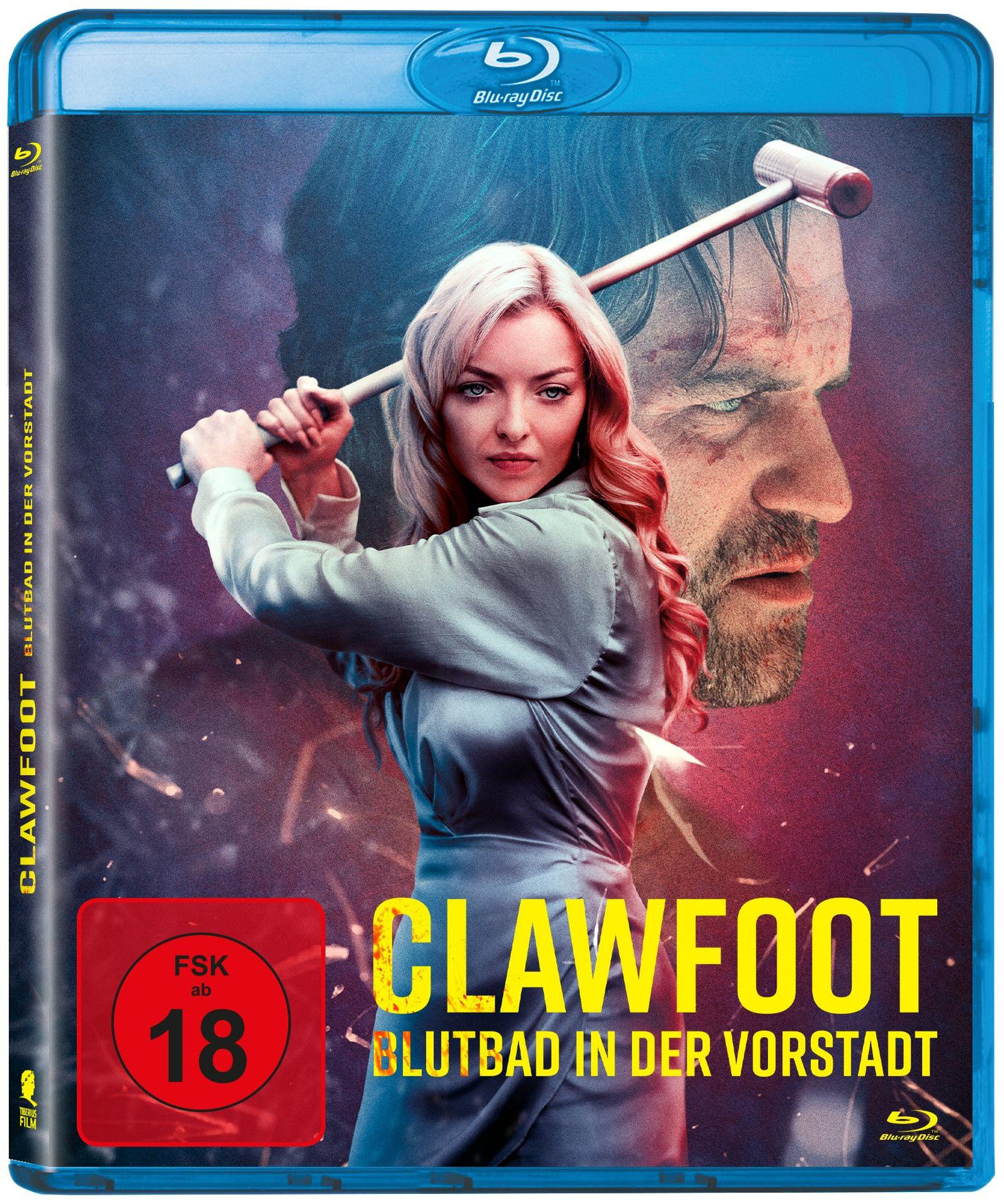 Blu-ray-Filmcover. Eine Frau hält einen Schlägel. Das Gesicht eines Mannes ist im Hintergrund.