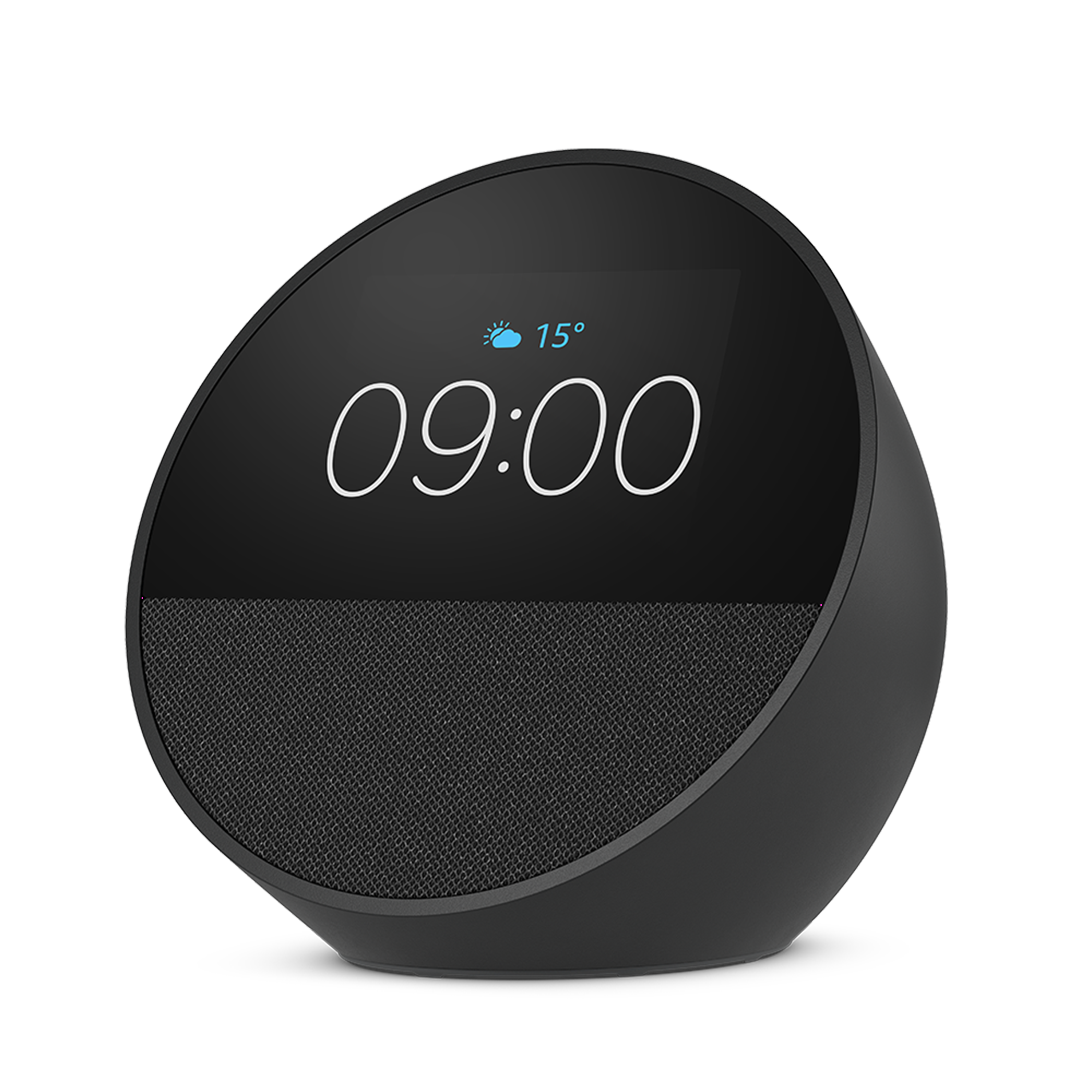 AMAZON Echo Spot (2024) Smarter Wecker, Black Smarter Wecker in