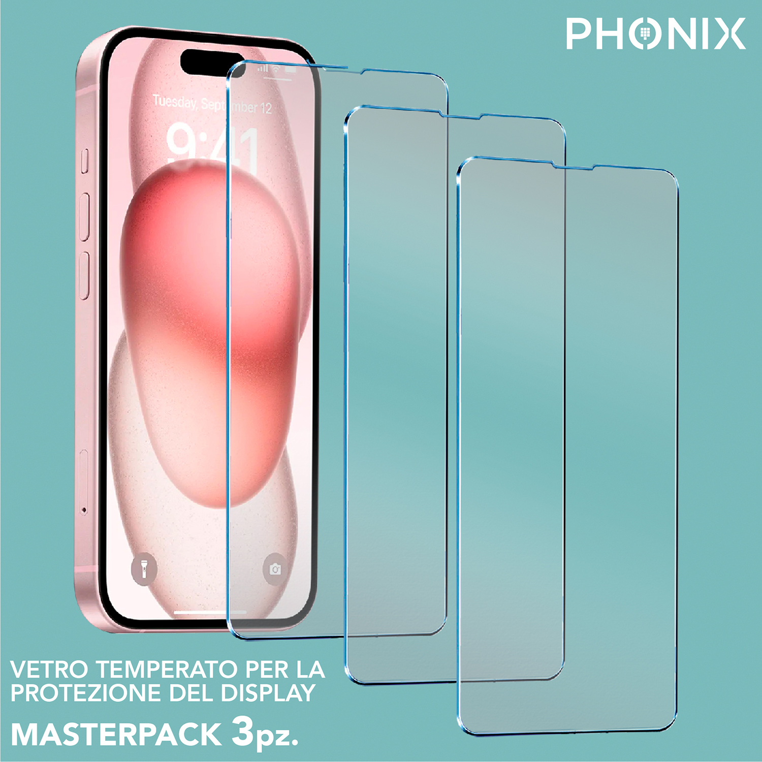Aiyola Pellicola Posteriore In Vetro Temperato Per IPhone 15 Pro Max | Confezione Da 2, Antigraffio 9H, Applicazione Senza Bolle, 6.7 Pollici