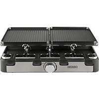 MediaMarkt BOURGINI Gourmette/Raclette Plus 8P Grillplaat Zwart aanbieding