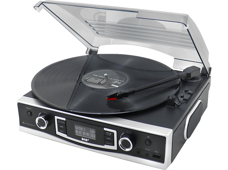 Soundmaster PL590SW Plattenspieler mit DAB+/UKW Stereoradio & Encoding; Kompaktanlage — Foto 2 von 4