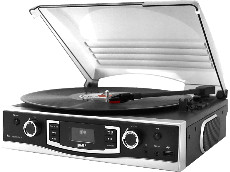 Soundmaster PL590SW Plattenspieler mit DAB+/UKW Stereoradio & Encoding; Kompaktanlage — Foto 4 von 4