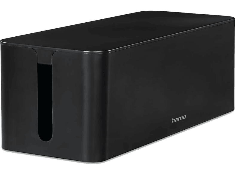 Organizador de cables - Hama 00221012, Antideslizante, 40.6 x 15.6 13.5 cm, Negro