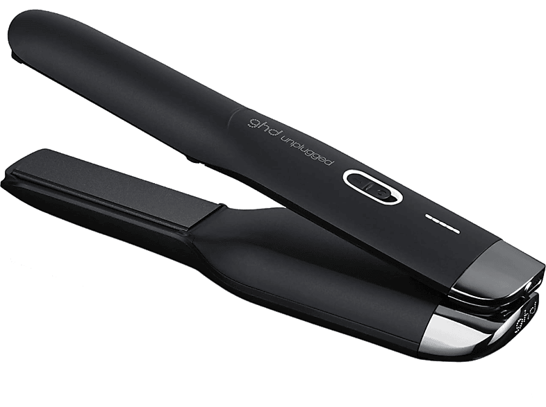 Plancha de pelo - ghd Unplugged, Cerámica, 15W, 185°C, Sin Cable, 20 min Autonomía, Carga USB-C, Negro