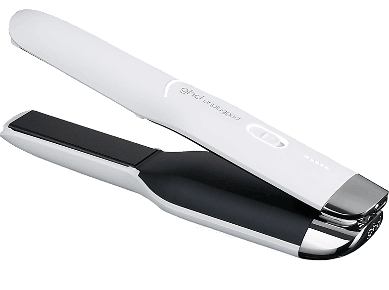 ghd Unplugged, Cerámica, 15W, 185°C, Sin Cable, 20 min Autonomía, Carga USB-C, Blanco