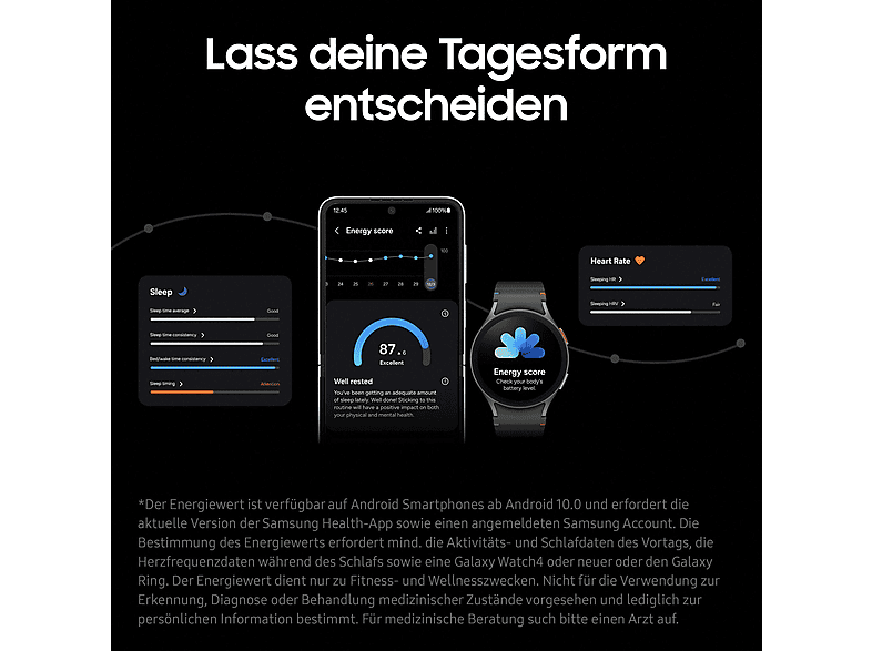 Thumbnail - SAMSUNG Galaxy Watch7 BT 40 mm Smartwatches Aluminium Nitrilkautschuk, 85-110 mm, Cream