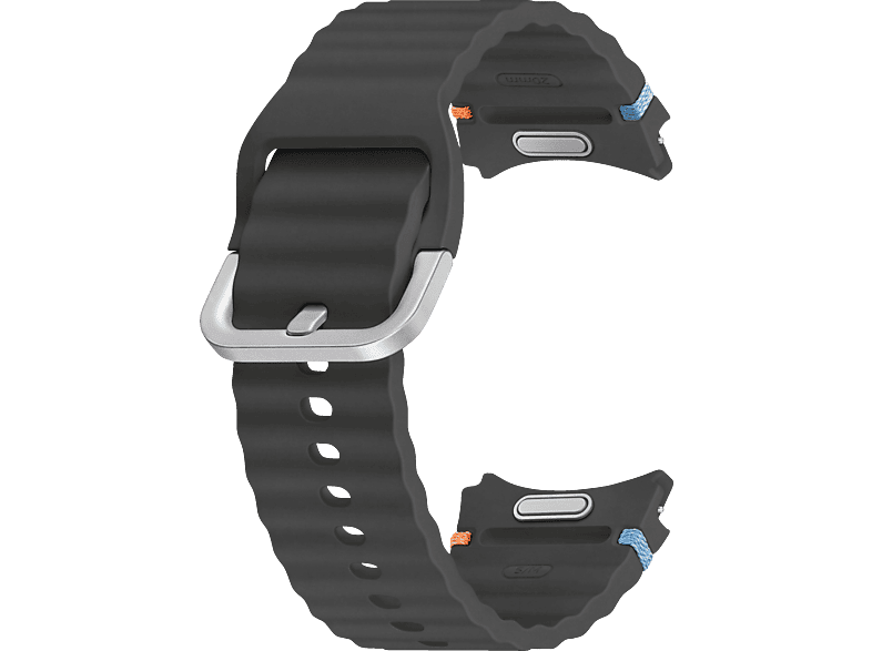 SAMSUNG Sport Band (S/M) Galaxy Watch 7/6/5, Ersatz Armband, Samsung, Dark Gray Hydrierter Nitrilkautschuk, Metall