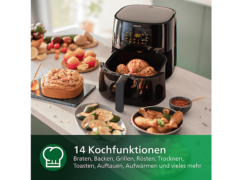 Thumbnail - PHILIPS HD9280/90 Airfryer XL Essential 6.2L Heißluftfritteuse