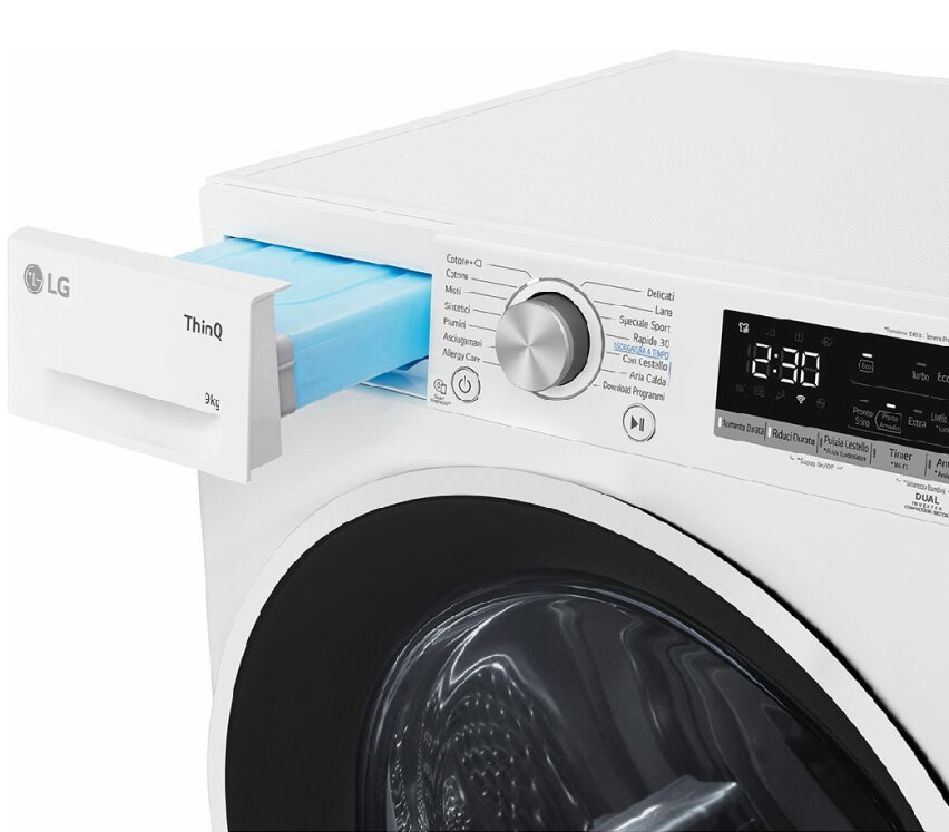 Suszarka LG RC90V5AV6N Pompa ciepła DUAL Inverter Biały 9 kg