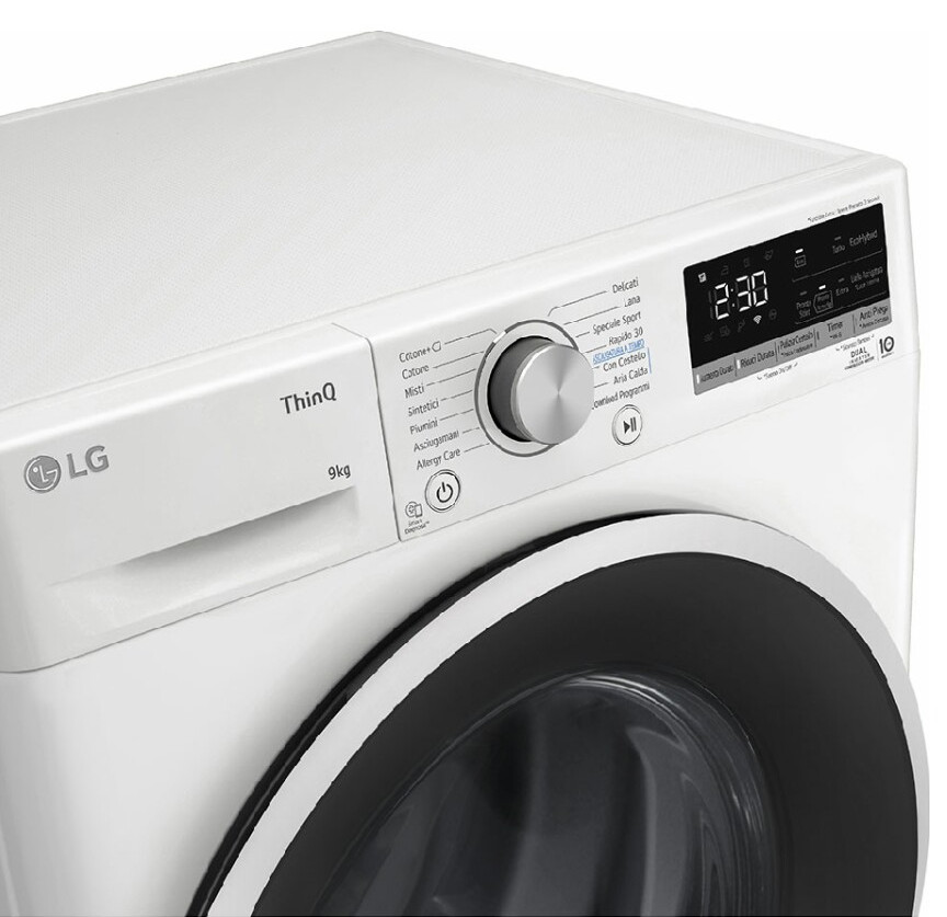 Suszarka LG RC90V5AV6N Pompa ciepła DUAL Inverter Biały 9 kg