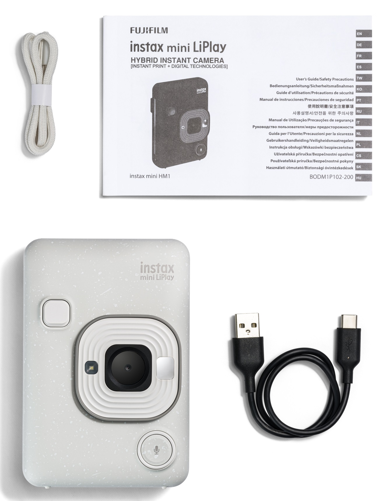 Aparat, przewód i instrukcja obsługi.