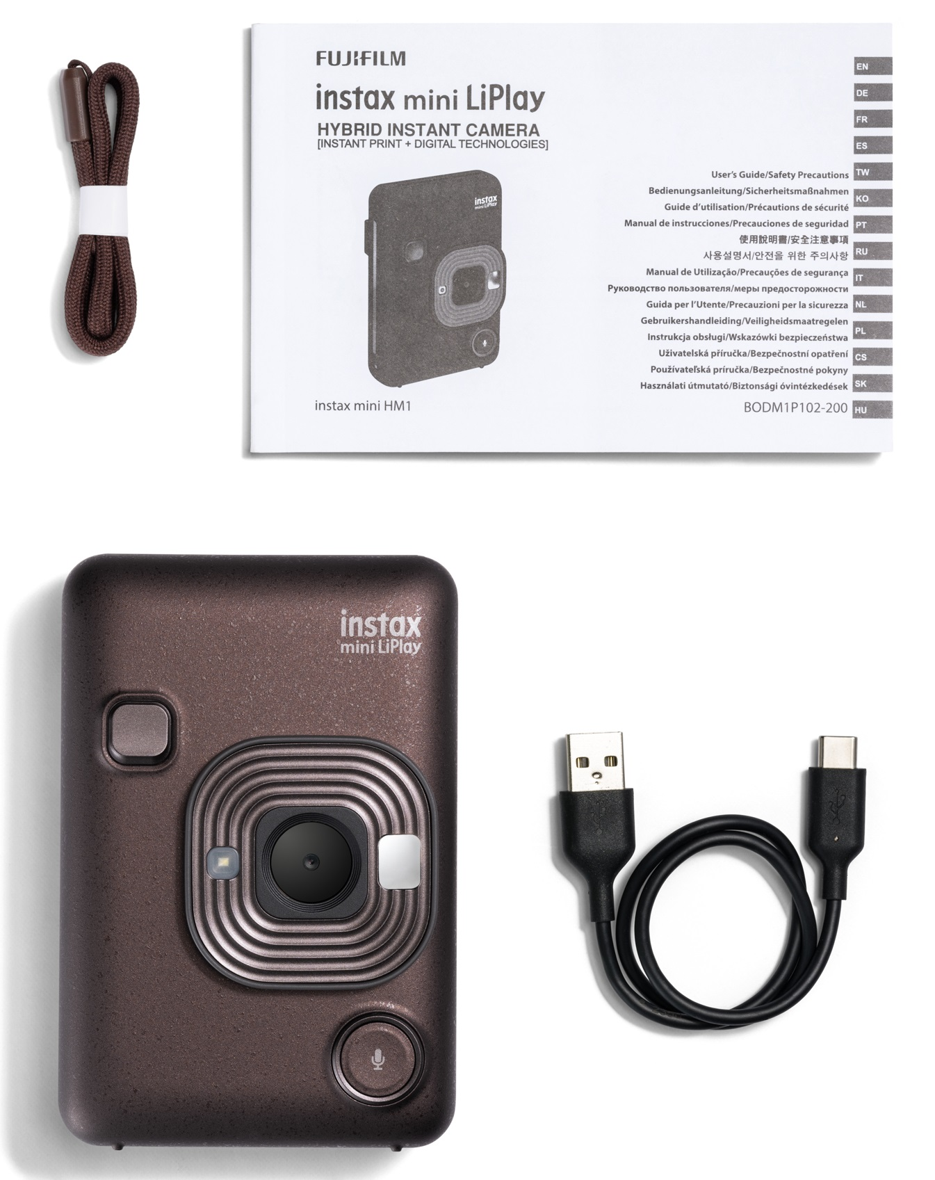 Aparat FUJIFILM Instax mini LiPlay Brązowy | MediaMarkt