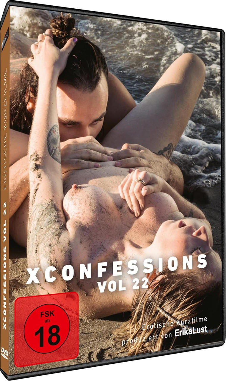 DVD-Cover mit einem Paar am Strand, der Titel lautet "XCONFESSIONS VOL 22".