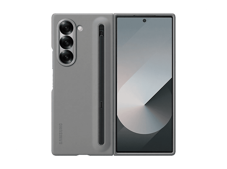 Funda móvil - Samsung Q6 Slim S Pen Case, Para Galaxy Z Fold6, Gris