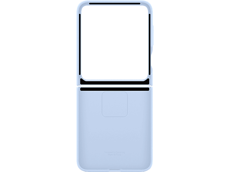 Funda móvil - Samsung Silicone Case, Para Galaxy Z Flip6, Con anillo, Blue