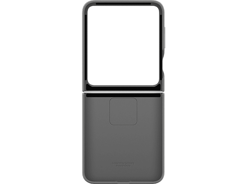Funda móvil - Samsung Silicone Case, Para Galaxy Z Flip6, Con anillo, Gray
