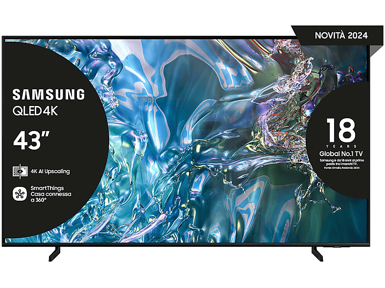 SAMSUNG QE43Q60DAUXZT TV QLED, 43 ”, QLED 4K