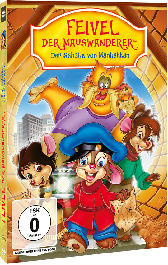 DVD-Cover eines Zeichentrickfilms mit Cartoonfiguren.