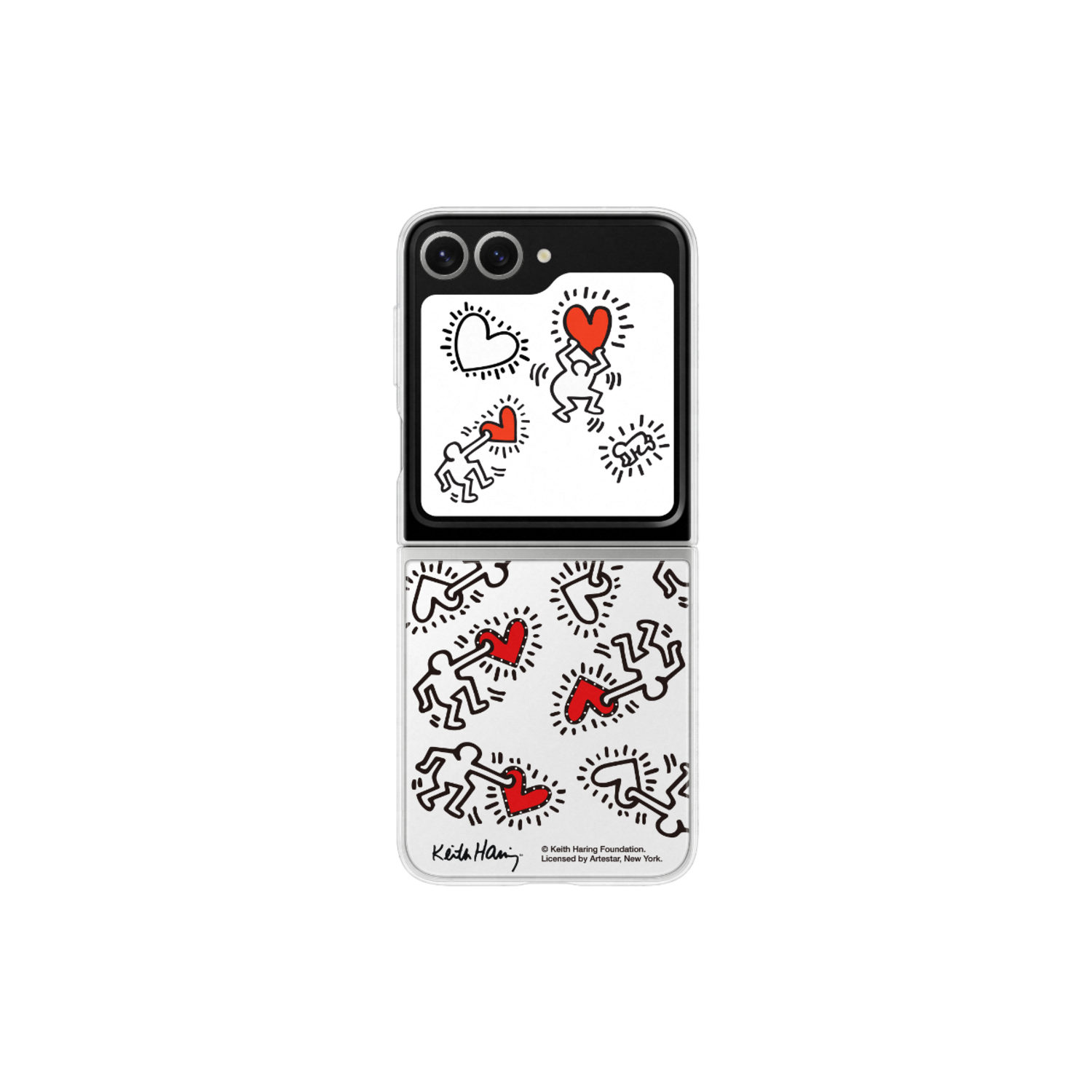 Samsung Flipsuit Case Met Card Telefoonhoesje Voor Samsung Galaxy Z Flip6 Wit afbeelding