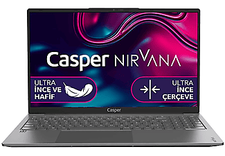 CASPER X600.1235-8E00T-G-F/Intel Core i5 1235U/8 GB RAM/500 GB SSD/15.6"/Win 11 Laptop Metalik Gri Outlet 1234917