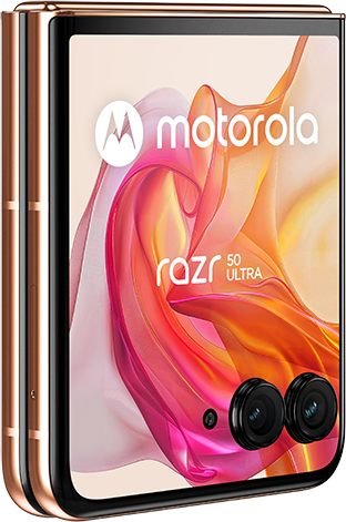 MOTOROLA RAZR 50 ULTRA 12/512 GB 5G Barackszín Kártyafüggetlen Okostelefon