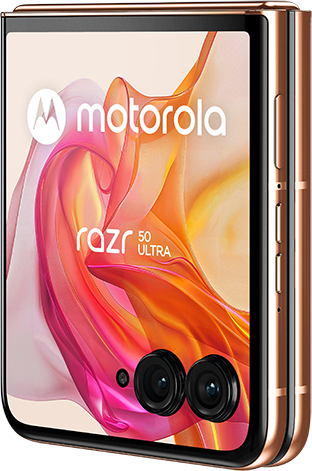 MOTOROLA RAZR 50 ULTRA 12/512 GB 5G Barackszín Kártyafüggetlen Okostelefon