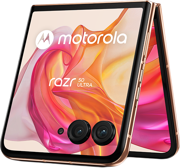 MOTOROLA RAZR 50 ULTRA 12/512 GB 5G Barackszín Kártyafüggetlen Okostelefon