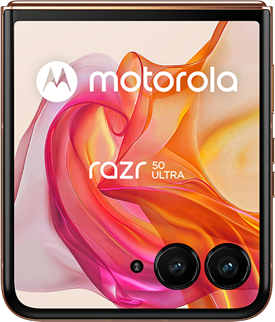 MOTOROLA RAZR 50 ULTRA 12/512 GB 5G Barackszín Kártyafüggetlen Okostelefon
