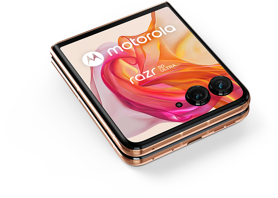 MOTOROLA RAZR 50 ULTRA 12/512 GB 5G Barackszín Kártyafüggetlen Okostelefon
