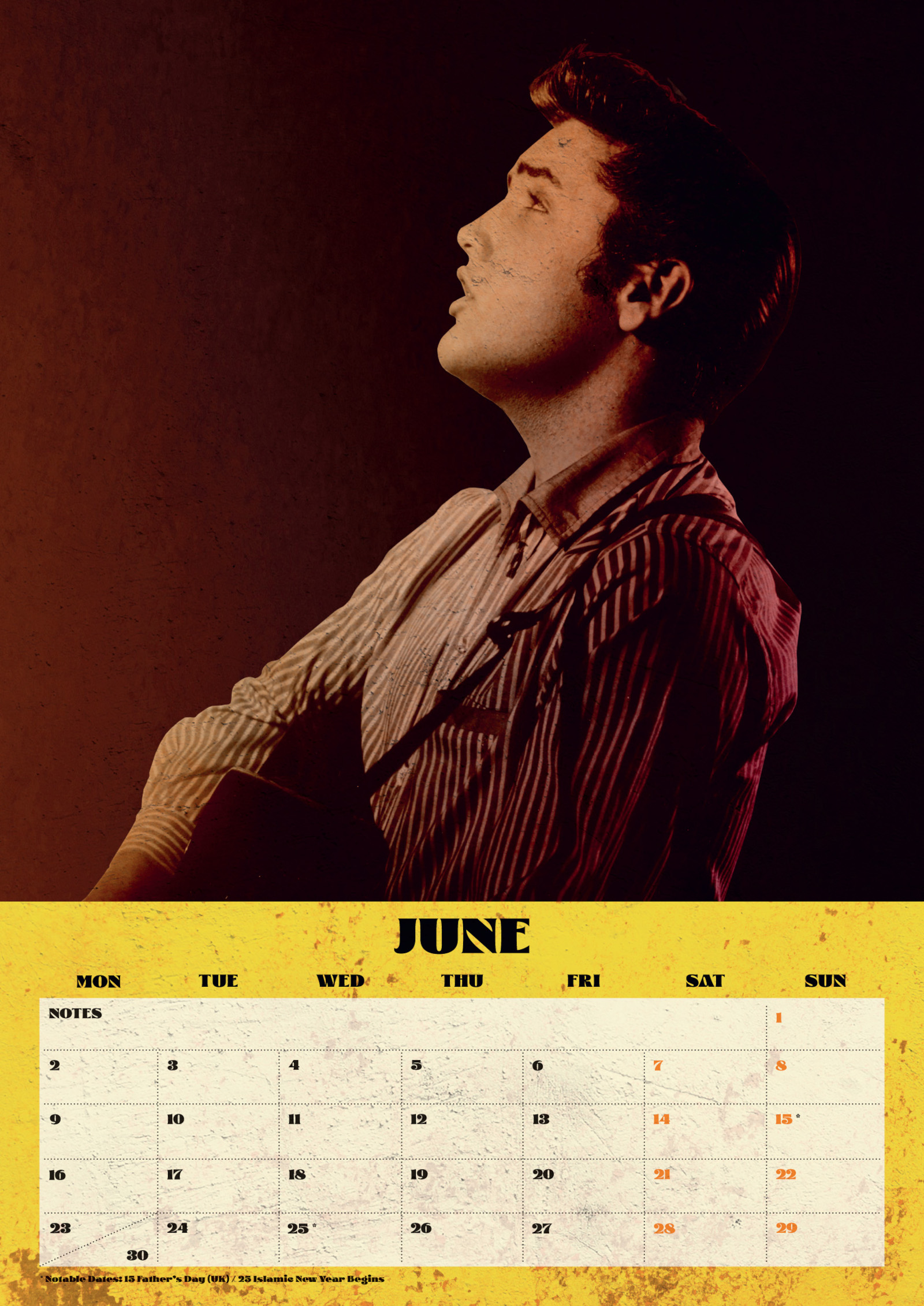 Elvis Presley - Official 2025 Calendar - A3-as naptár