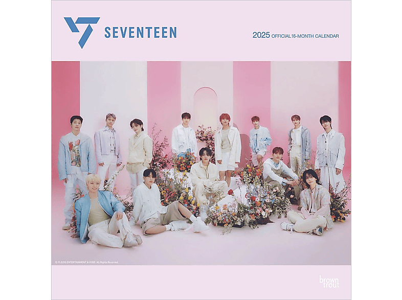 Seventeen - Official 2025 Calendar 16 hónapos négyzet alakú naptár