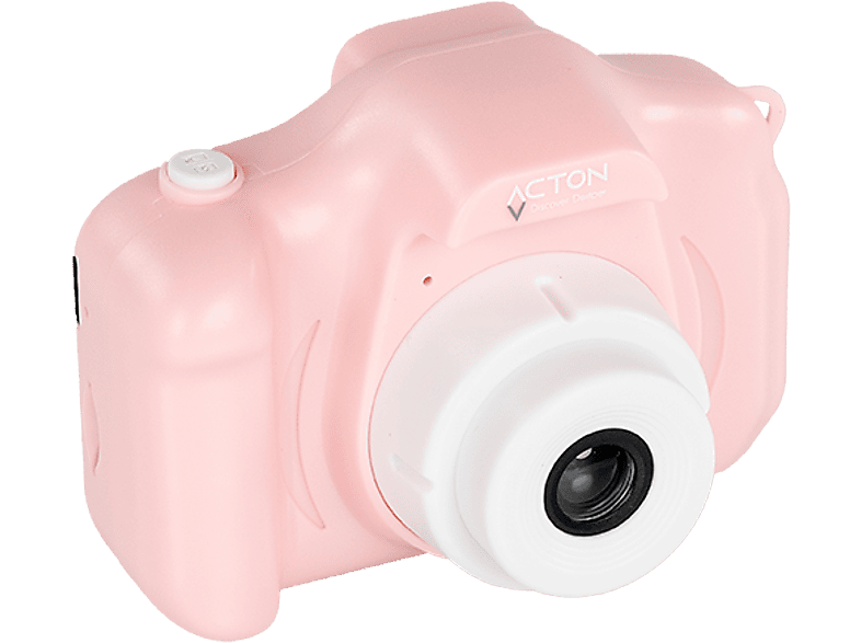 ACTON Full HD Dijital Çocuk Fotoğraf Makinesi Pembe Silikon Kılıflı (Köpek)_0