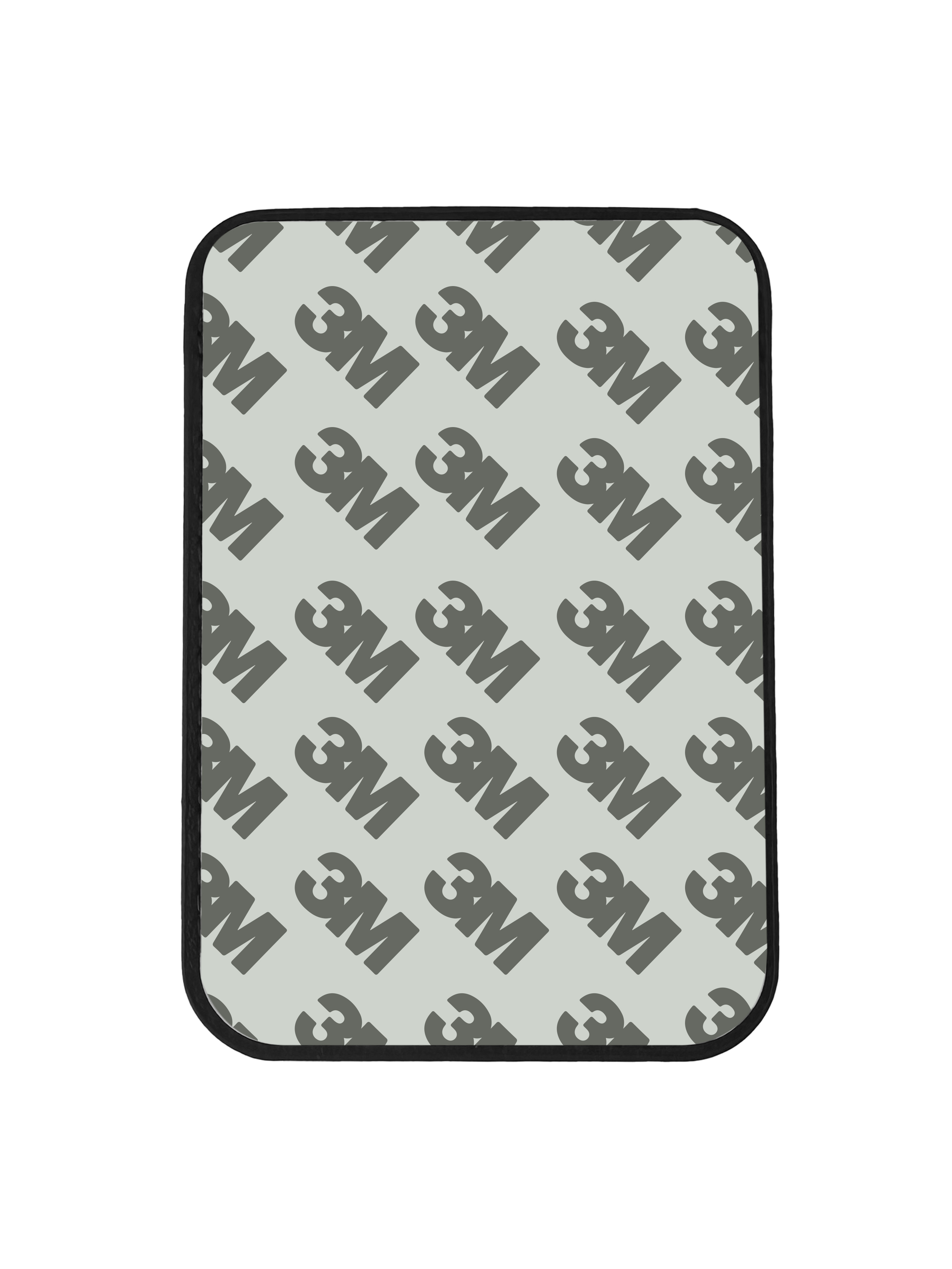 Almohadilla adhesiva rectangular 3M con patrón repetido del logo 3M.