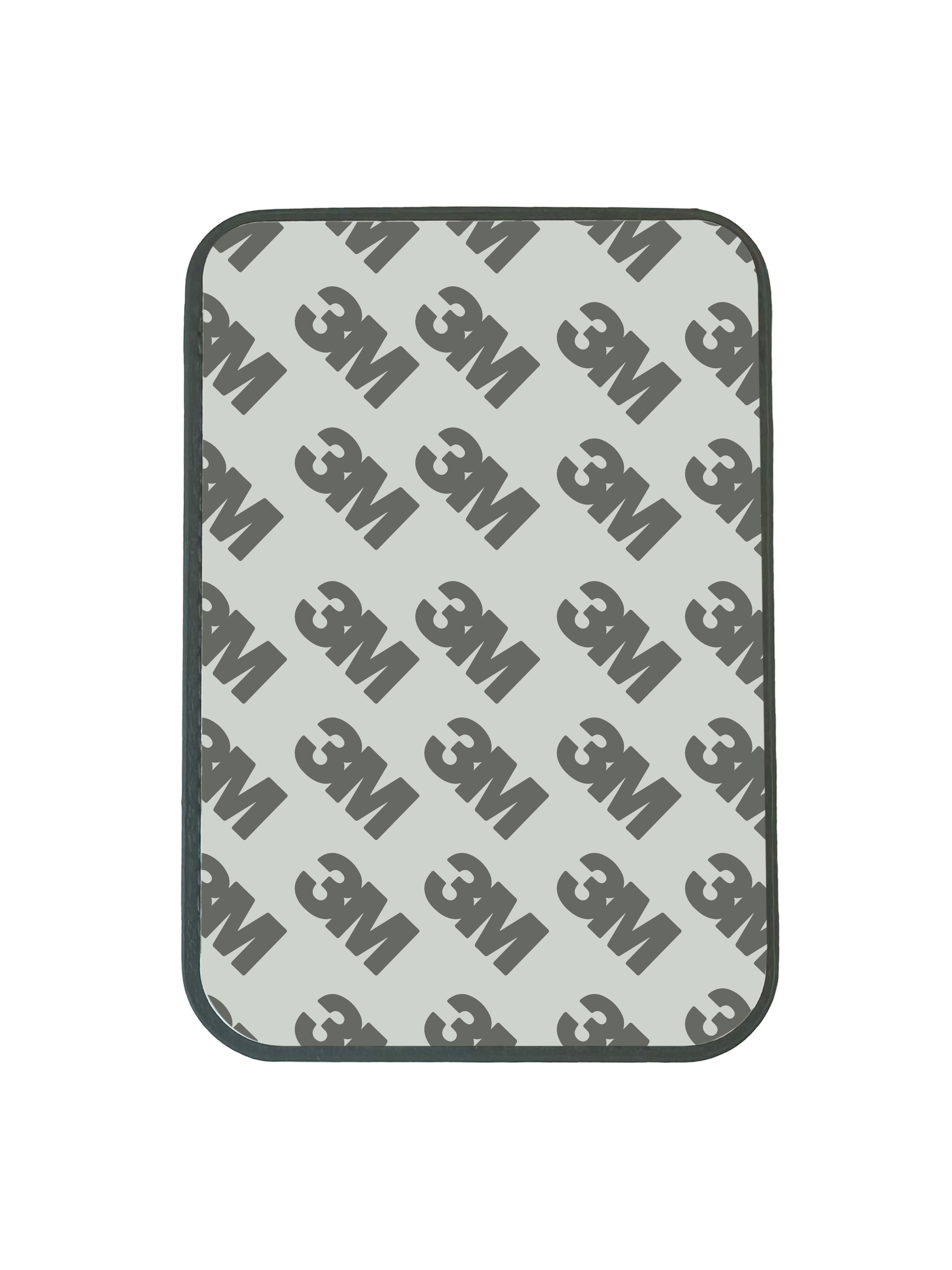 Una almohadilla adhesiva rectangular con patrón 3M, sobre fondo blanco.