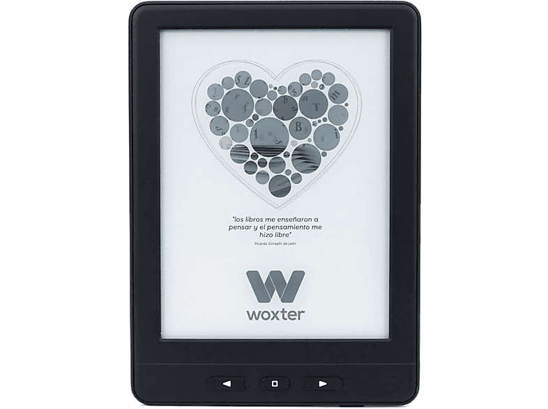 eBook - Woxter Scriba Paperlight TP EB26-075, 6", 64 MB y 4 GB de Memoria Interna, 1024x758, Pantalla Retroiluminada Táctil, Negro