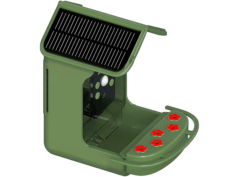 BRAUN PHOTOTECHNIK Bird Cam 130 Solar Wildkamera Mehfarbig, 1.44" IPS