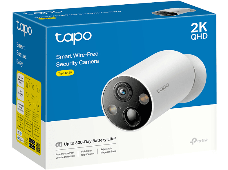TAPO C425 smarte kabellose WLAN-Sicherheitskamera, Überwachungskamera