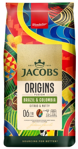 Kawa ziarnista JACOBS Origins Fusion Brazil & Colombia 1kg