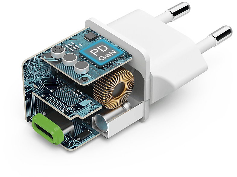 Hama Schnellladegerät, USB-C, PD, 30 W, Weiß — Foto 2 von 5