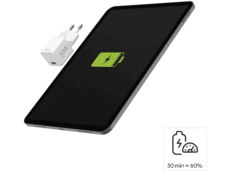 HAMA Super-Mini-Charger Schnellladegerät universal, Weiß