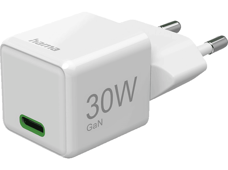 HAMA Super-Mini-Charger Schnellladegerät universal, Weiß