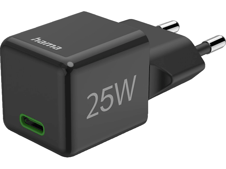 HAMA Super-Mini-Charger Schnellladegerät universal, Schwarz