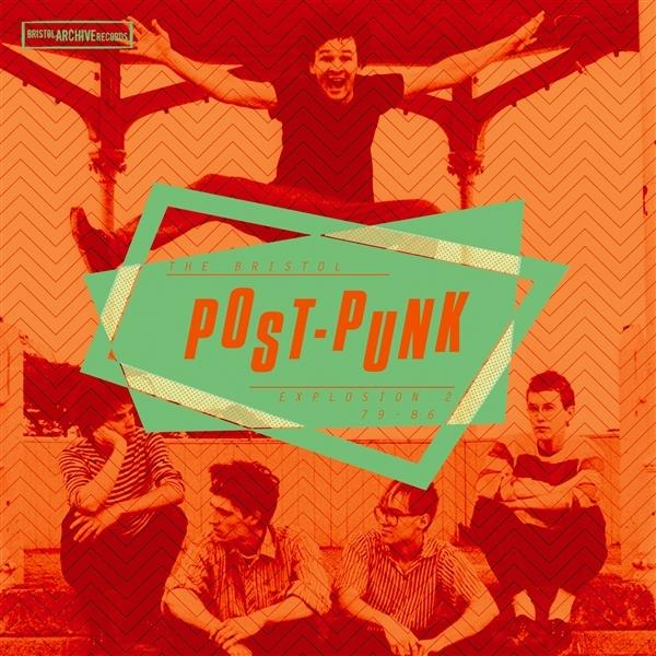 Albumcover mit Bandmitgliedern, hellen Farben und 'THE BRISTOL POST-PUNK'.