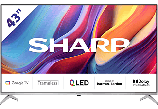 SHARP 43GP6265E 4K UHD QLED Google TV, 108cm