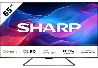 SHARP 65GR8265E 4K UHD 144Hz QLED Google TV, 164cm