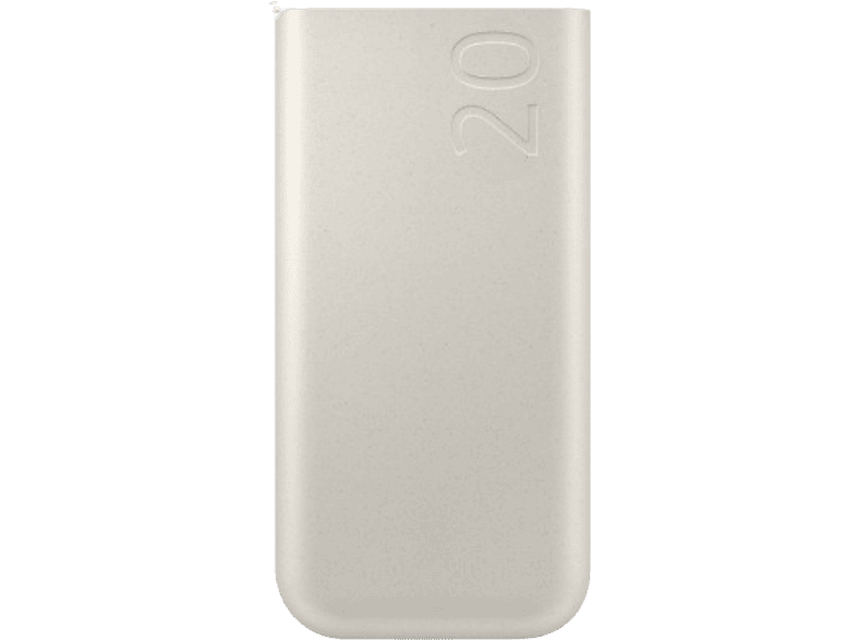 Powerbank - Samsung EB-P4520XUEGEU, Batería externa, 20000 mAh, USB Tipo C, 3 puertos, Carga rápida Beige