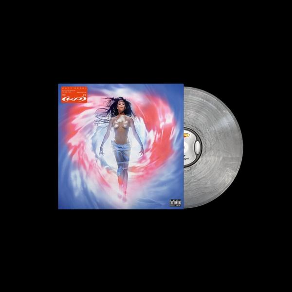 Az album borítóján egy nő látható a vízben. Jobbra egy bakelit lemez látható.