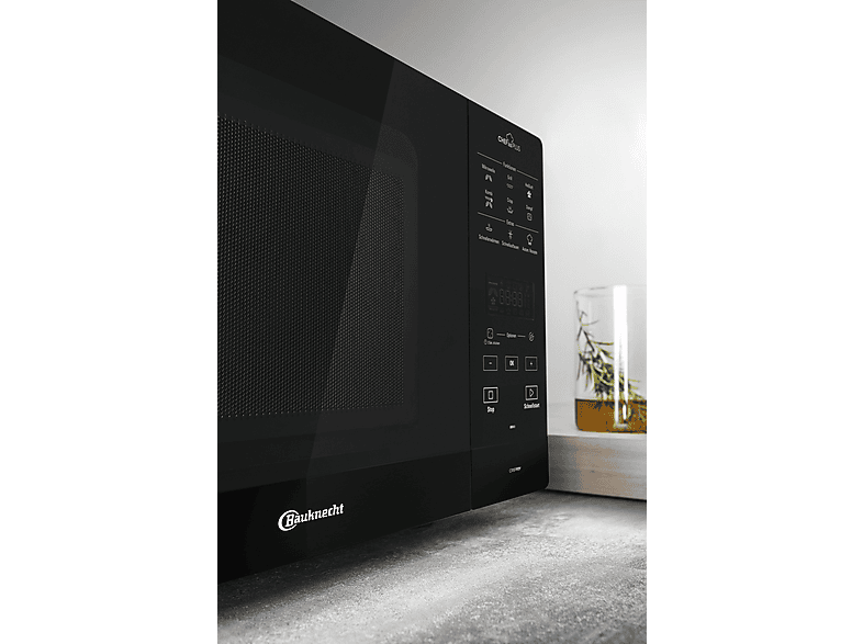 BAUKNECHT MW 49 BL, Mikrowelle (800 Watt, Grillfunktion, Heißluftfunktion & Dampffunktion)