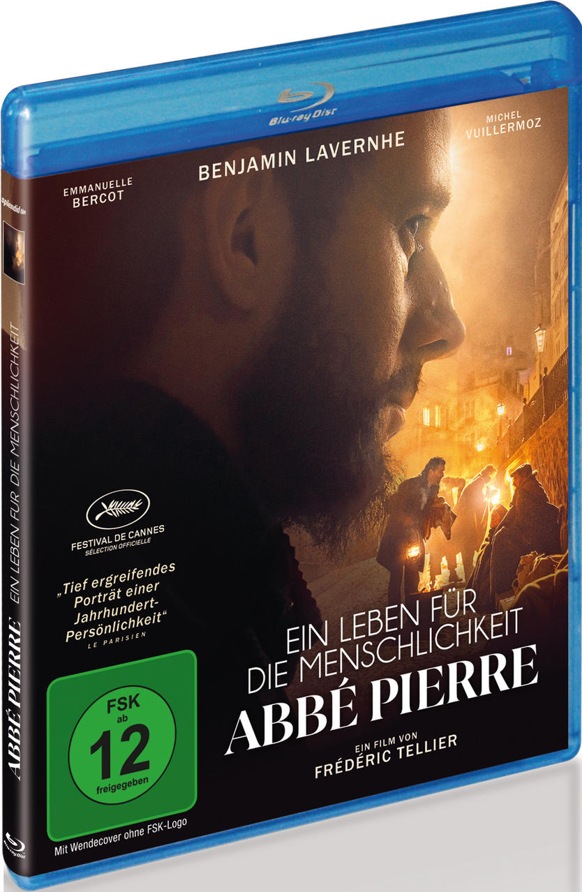 Eine Blu-ray-Disc-Hülle mit einem Filmplakat, das einen Mann mit Bart und Text auf Deutsch zeigt.