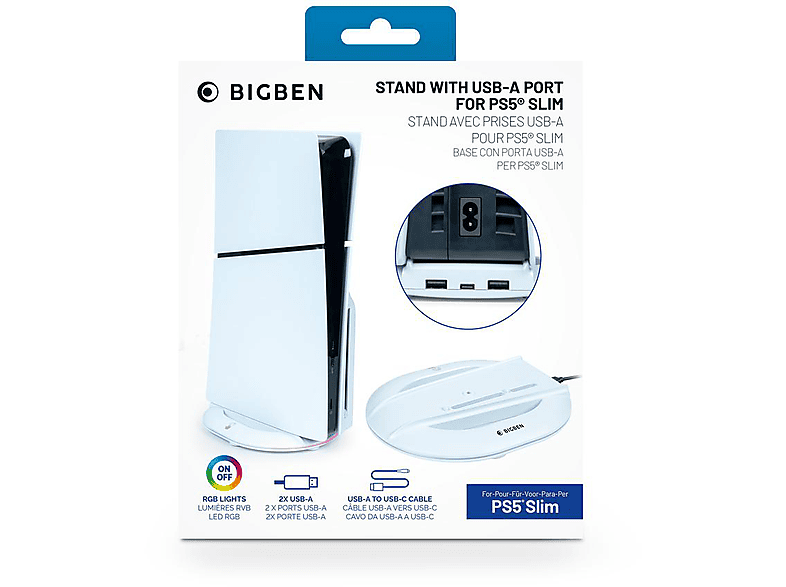 Nacon Vertikale Hub-Station für PlayStation® 5 Slim Disc & Digital-Konsole; Hub-Station Standfuß — Foto 3 von 3